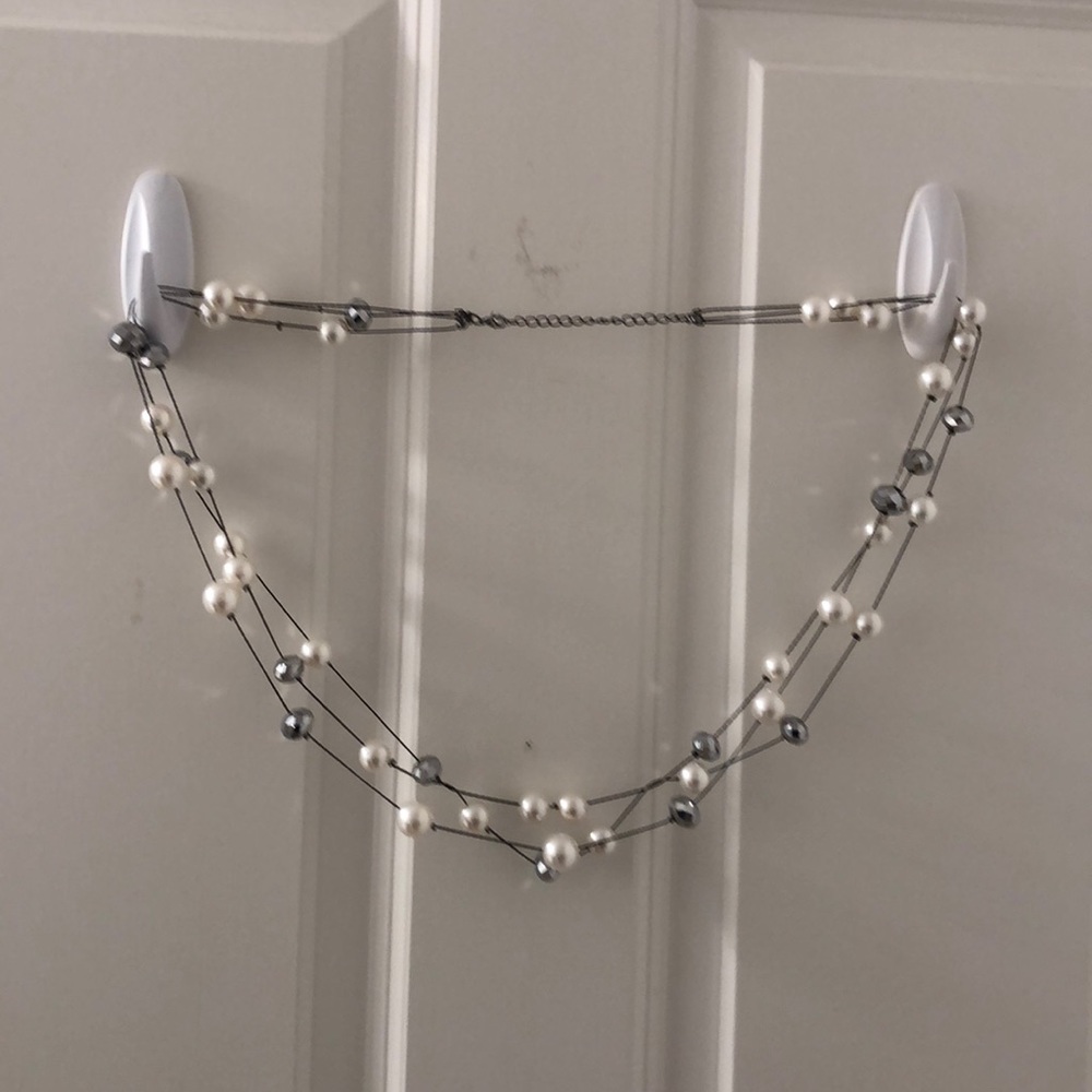 Multi strand beaded necklace